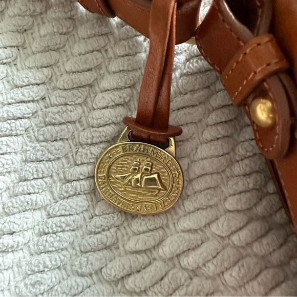 Leather Brahmin convertible strap purse - Picture 6 of 7